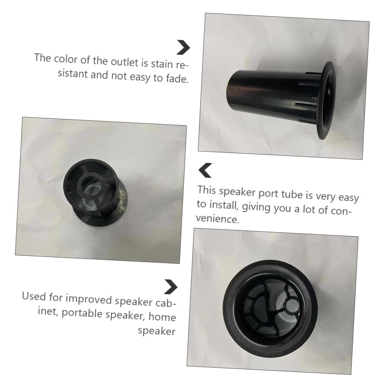 BESTonZON 10pcs Speaker Port Tube Replacement for Subwoofer Air Outlet Tube for Enhanced Sound Quality and Low Distortion