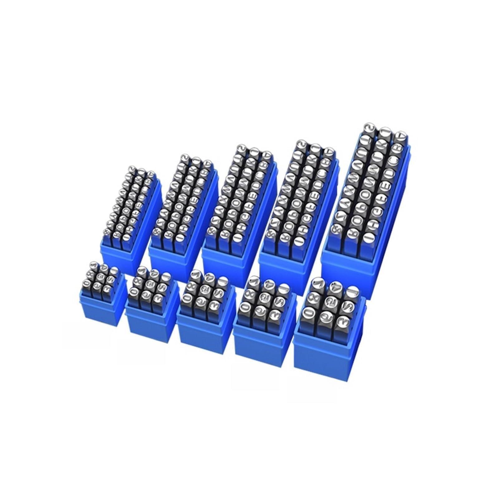 Steel Letter Mould, Steel Letter Number Punch Stamping Kit for Metal DIY Belt Leather Craft(5mm Letters)