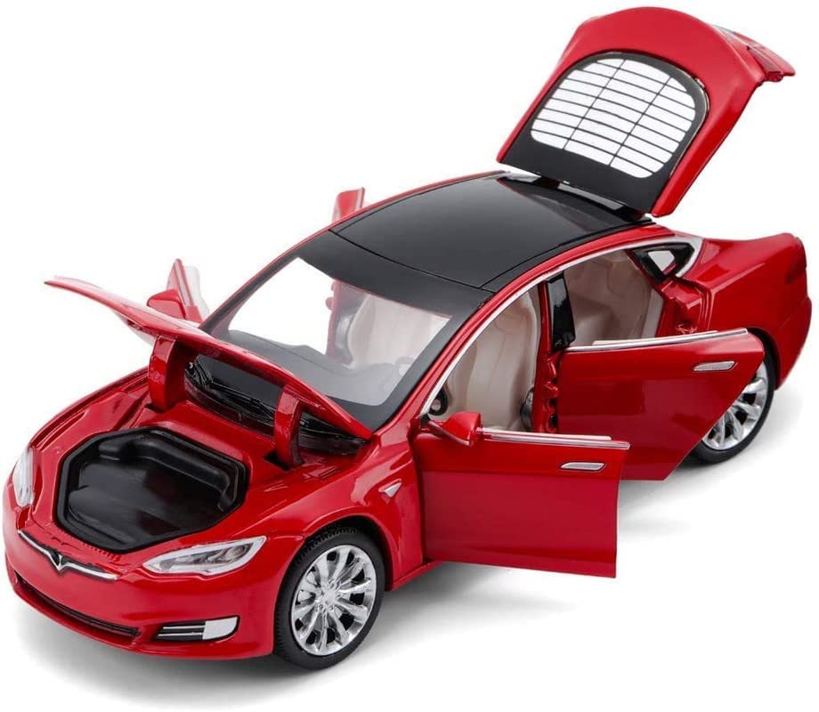 VISIONARY Metal Car Pull Back with Openable Doors, Engine Cover, Tail with Front and Rear Light & Music Great Gift for Boys and Girls Above (Tesla Model X90) (B09JZPFN2G) Amazon Price History, Amazon Price Tracker
