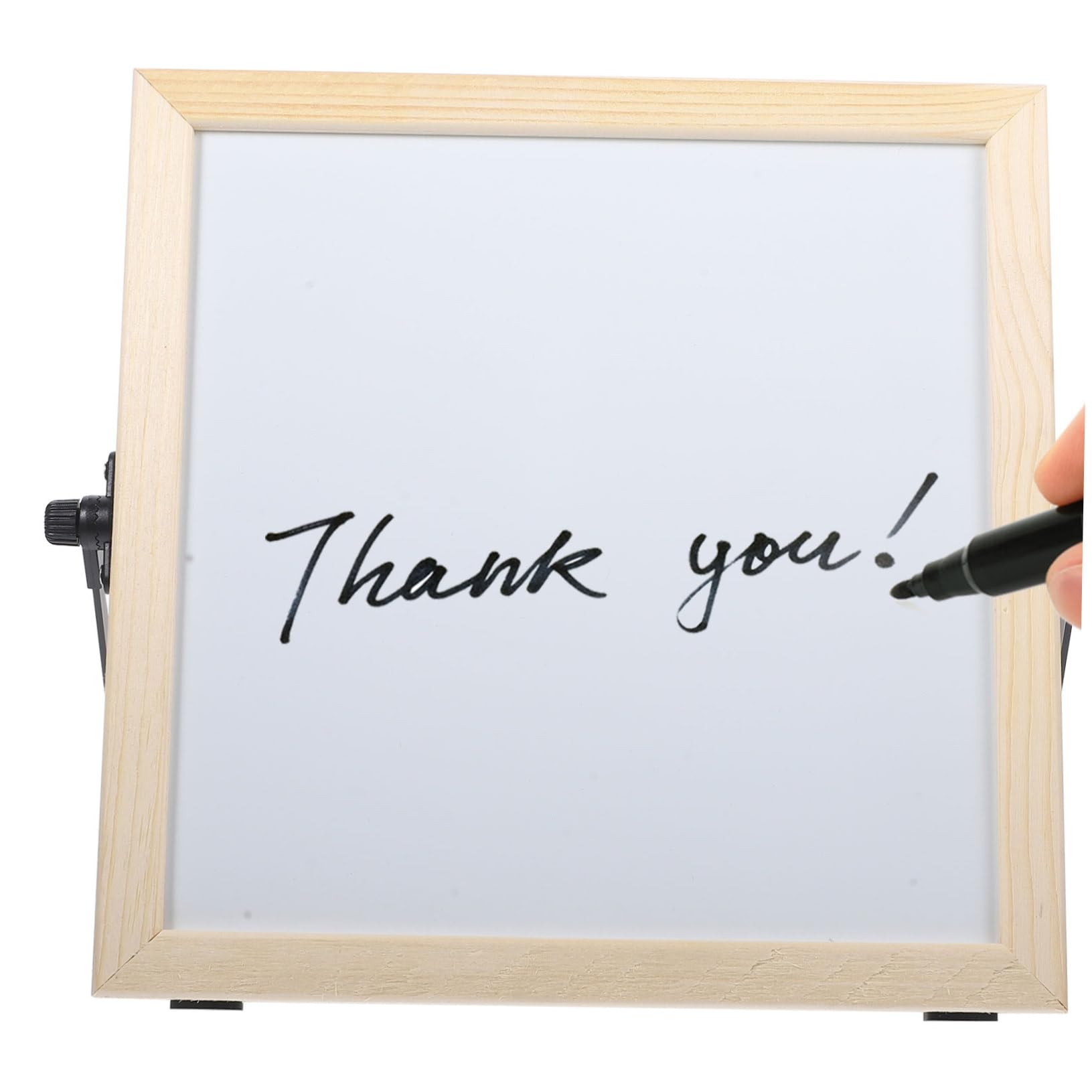 HOMSFOU Doppelseitiges Whiteboard mit Holzrahmen Tragbare Abwischbare Schreibtafel für Büro und Zuhause als und Zeichenbrett