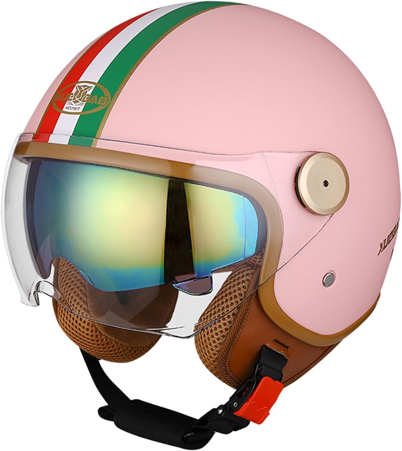 Casque de moto jet de style rétro YEKIM pour vos balades en ville et escapades vintage