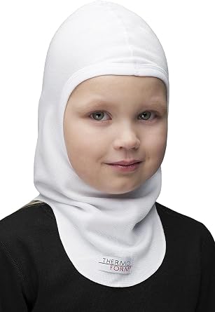 Thermoform Heavy  ocuk Unisex So uk Ge irmez K l k Balaklava Kar, Kayak Maskesi Beyaz