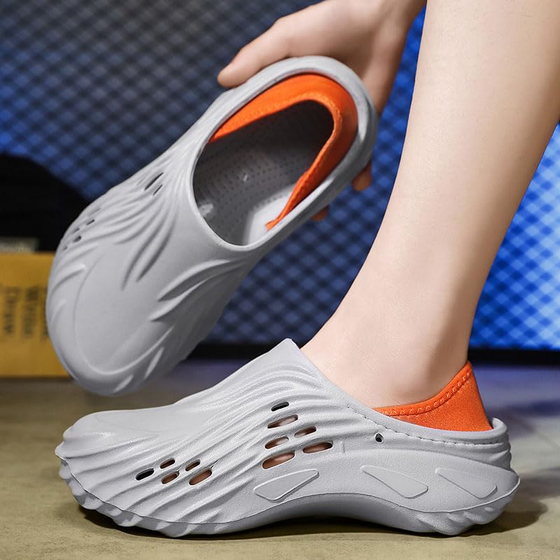 Image of Men's Clogs Garden Shoes Adult Slip On Outdoor Athletic Sports Sandals Summer Water Beach Shoes Casual Slippers Lightweight Breathable Non Slip