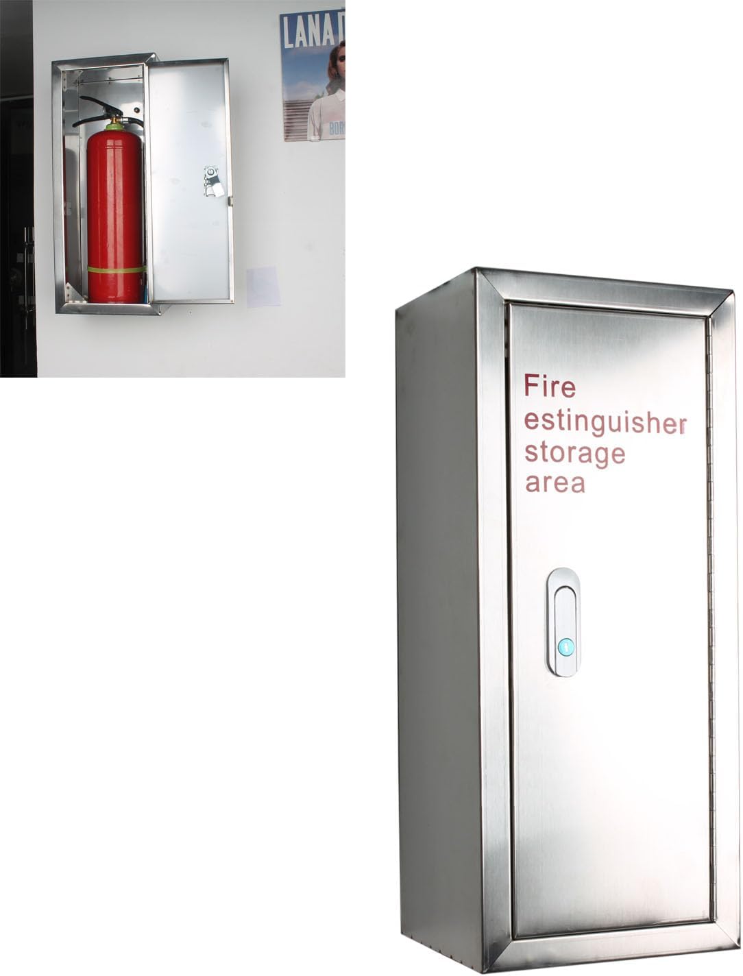 Fire Extinguisher Box, Fire Extinguisher Bracket, Heavy Duty,Stainless