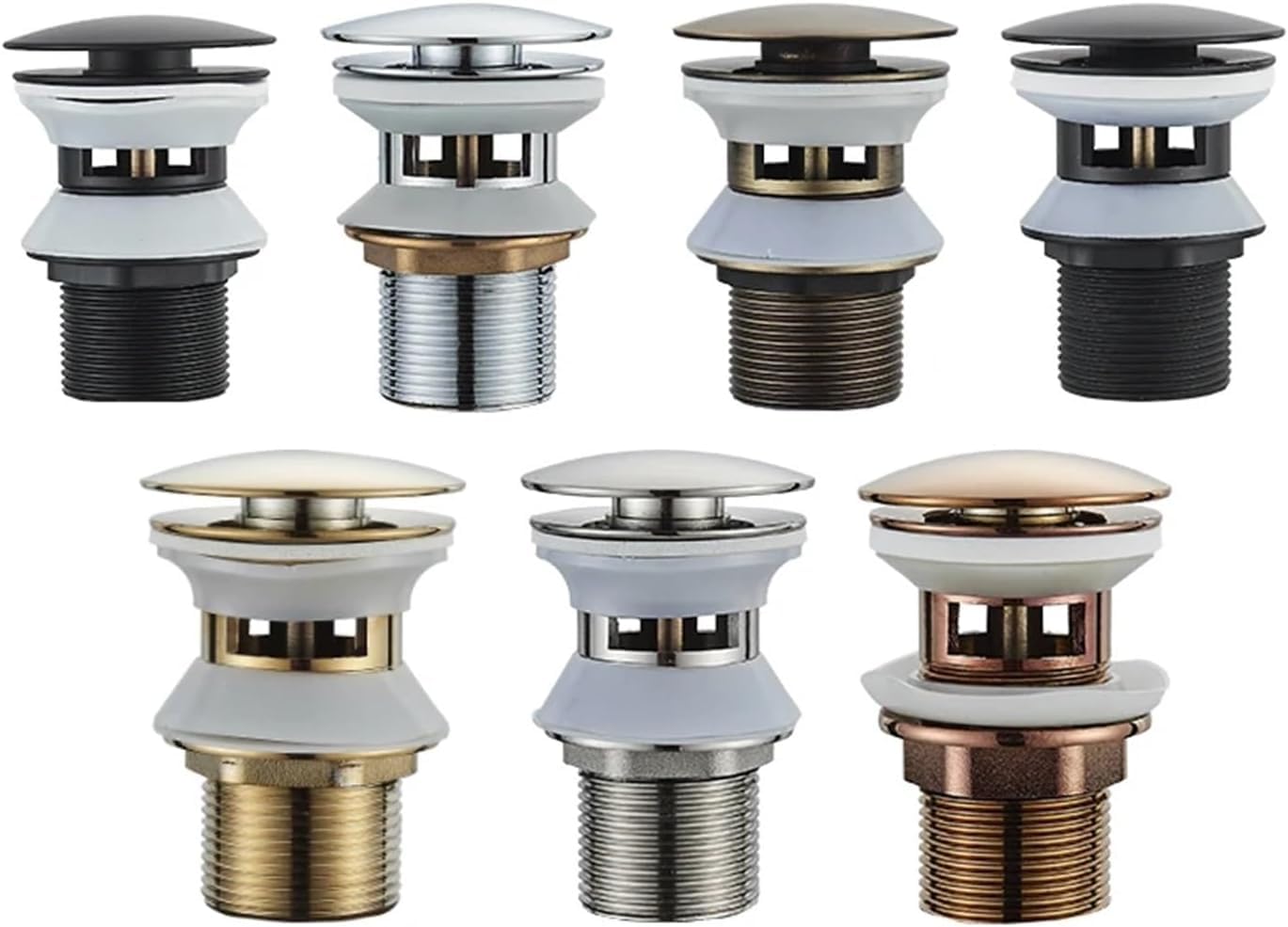 sustitución de Tapones de Fregadero Pop up, Tapón de desagüe for Lavabo de baño, tapón de desagüe emergente, Grifo for Lavabo, Accesorios de ferretería for Cocina(Chrome 1)