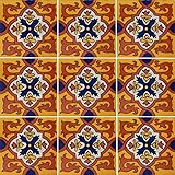 Color y Tradicion 9 Mexican Tiles 4' x 4' Hand Painted Talavera C120