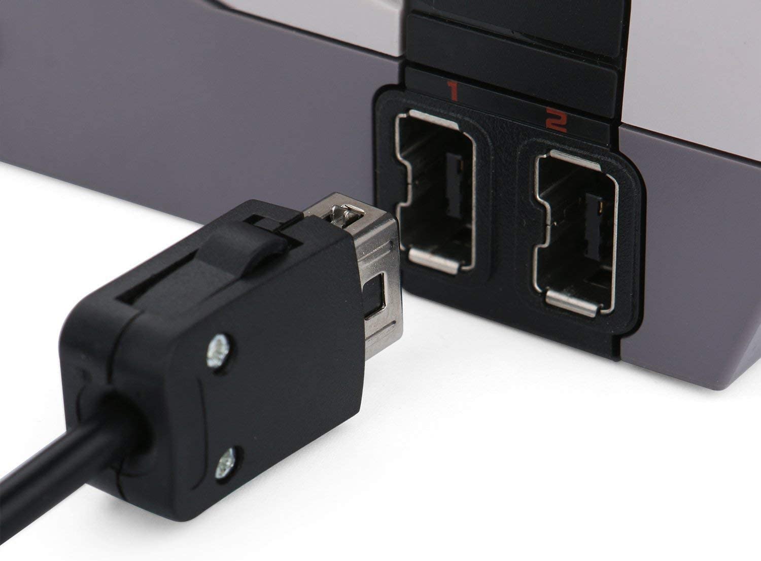 Link-e : 2 X Controlador de Juegos y Cable de Extension Compatible con la Consola Nintendo Mini/Classic NES