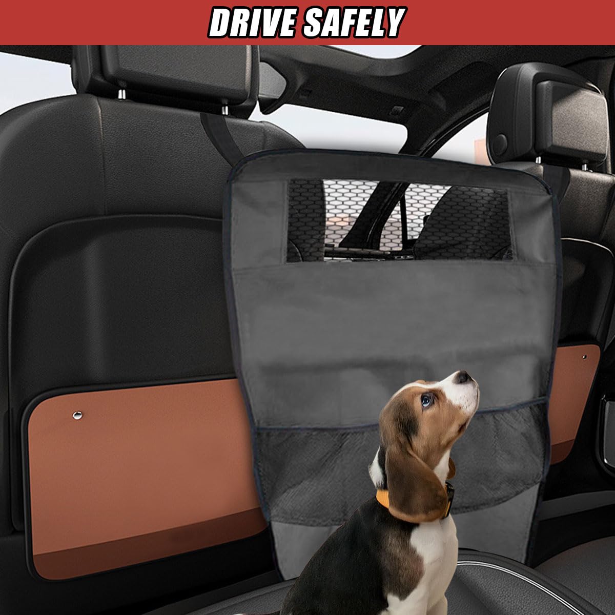 Pet Barrier Traveling Dog Fence Dog Car Net Barrier Between Seats