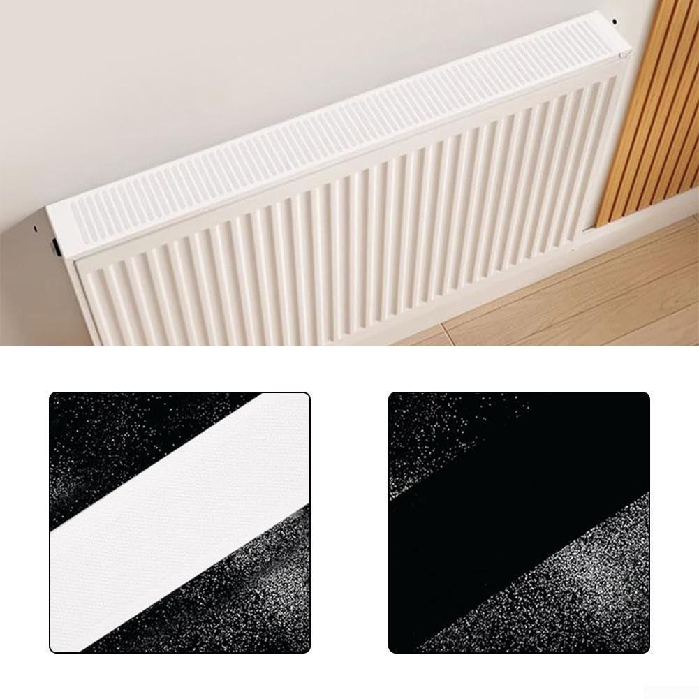 Heizkörperabdeckung, magnetische Heizkörper-Staubabdeckung, atmungsaktiv, kratzfest, Gaze, Heizkörper-Schutzhülle, dekorative Staubschutzhülle (200 cm)