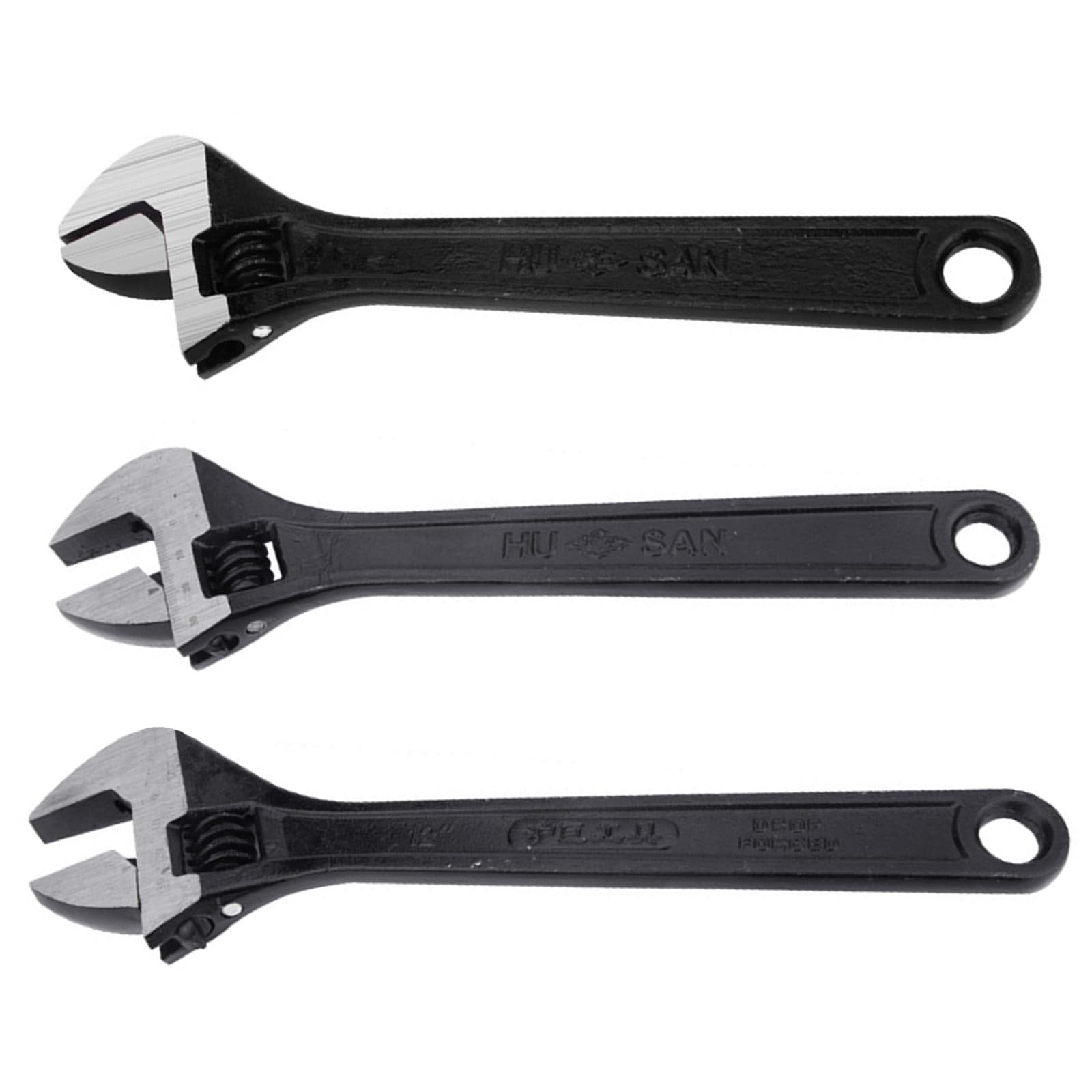 YHAILI Adjustable Wrench Bathroom Ratchets Wrench Electrician Household Mechanics Woodworking Wrenches 8/10/12inch