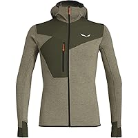 Salewa Puez 2 Dry Hooded Jacket Men, dark olive melange/0910