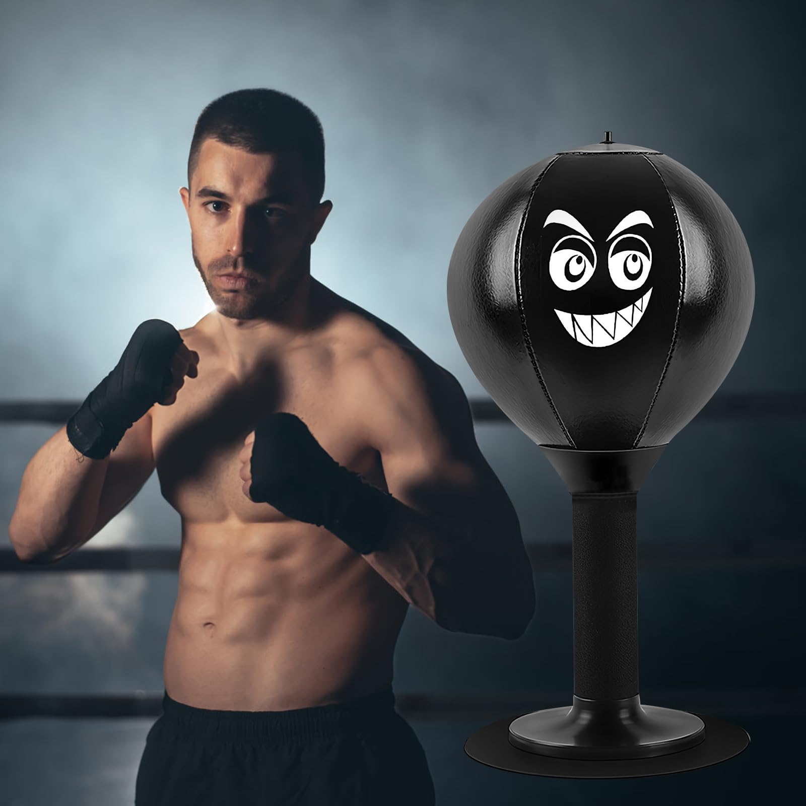 Sacco Da Boxe Da Tavolo, Desktop Punching Bag Palla Punchingball Tisch Sacco da boxe da scrivania Con Ventosa sulla scrivania per adulti bambini palla da boxe
