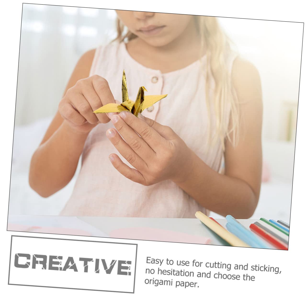 NUOBESTY 300hojas Papel De Origami De Plegado Para Manualidades Para Decoraciones y