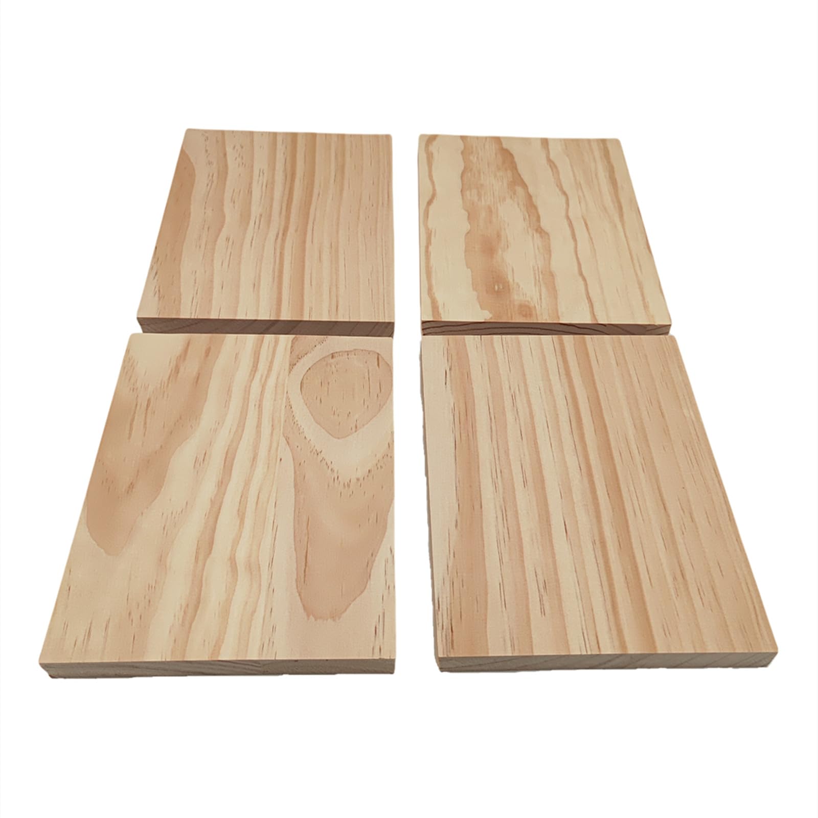 4PCS Unfinished Wood Blocks for Crafting 20x15x1.5cm Rectangle Wood Boards Blank Whittling Wooden Blocks for Carving,Painting & Burning - Image 4