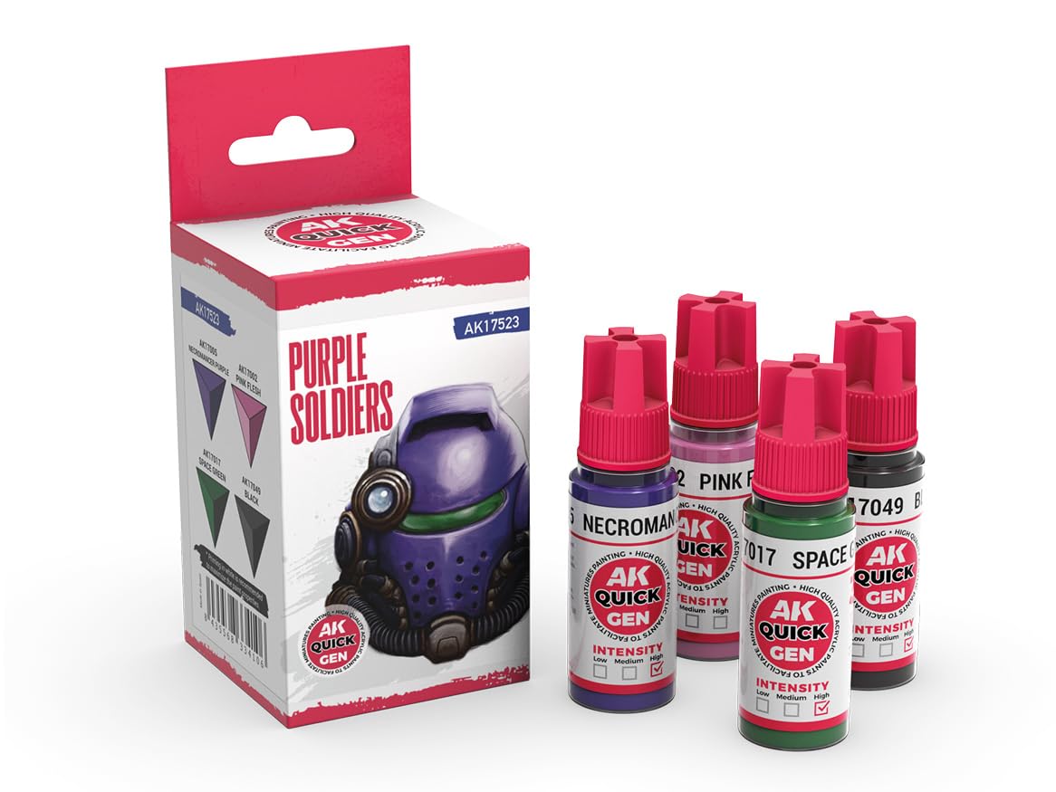 Ak Interactive Purple Ak Quick Gen Set Ak17523 Soldiers (4X18ml)