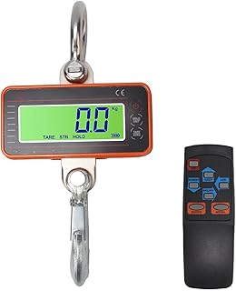 XHTLLO Digital Hanging Scale, 1000kg Digital Handheld Industrial Hanging Scale, Heavy Duty Portable Electronic Crane Scale, for Farm Fishing Outdoor