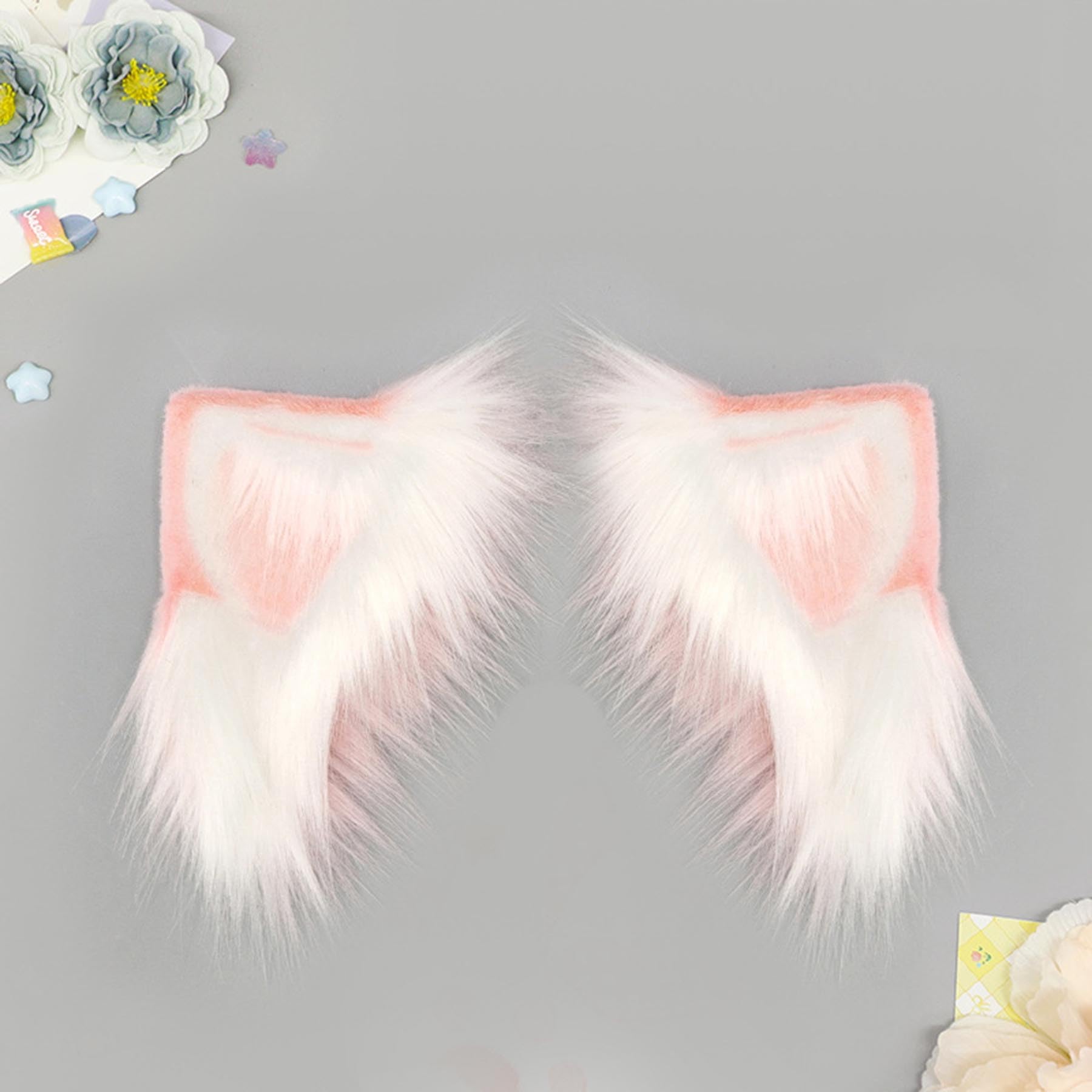 Diadema eléctrica recargable con orejas de gato para cosplay, diadema de peluche con orejas animal, tocado con orejas de personaje anime, para fiestas disfraces, juegos de rol