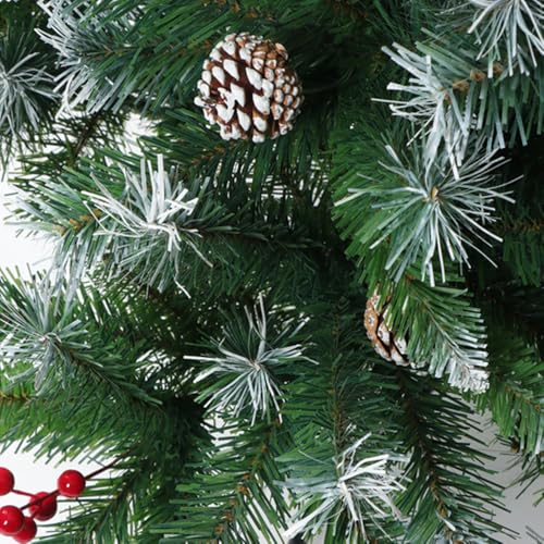 6Ft Christmas Snow Branches Tree with 57 Free Decorations Accessories Pine Cones for Suitable Christmas Flocking Spray White Snow Home Office Give Away Decoration by Qyuanzh - Image 3