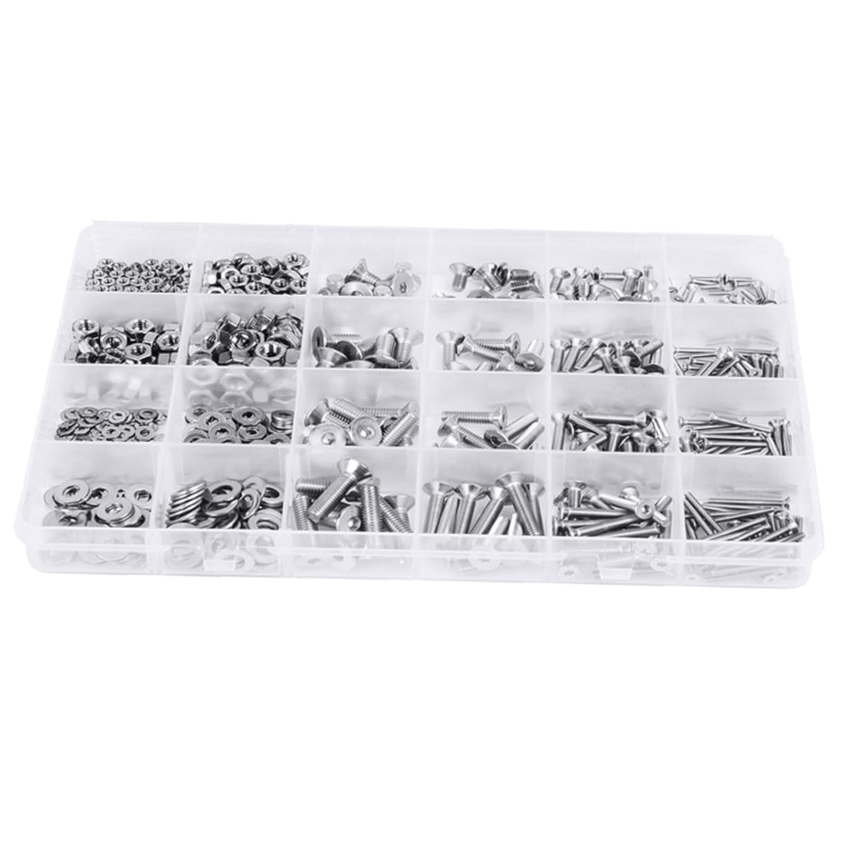 Complete Screws Assortment Kit 880pcs Boxed Screws Bolts Set Organizing Case Ideal for Electronics Car Models