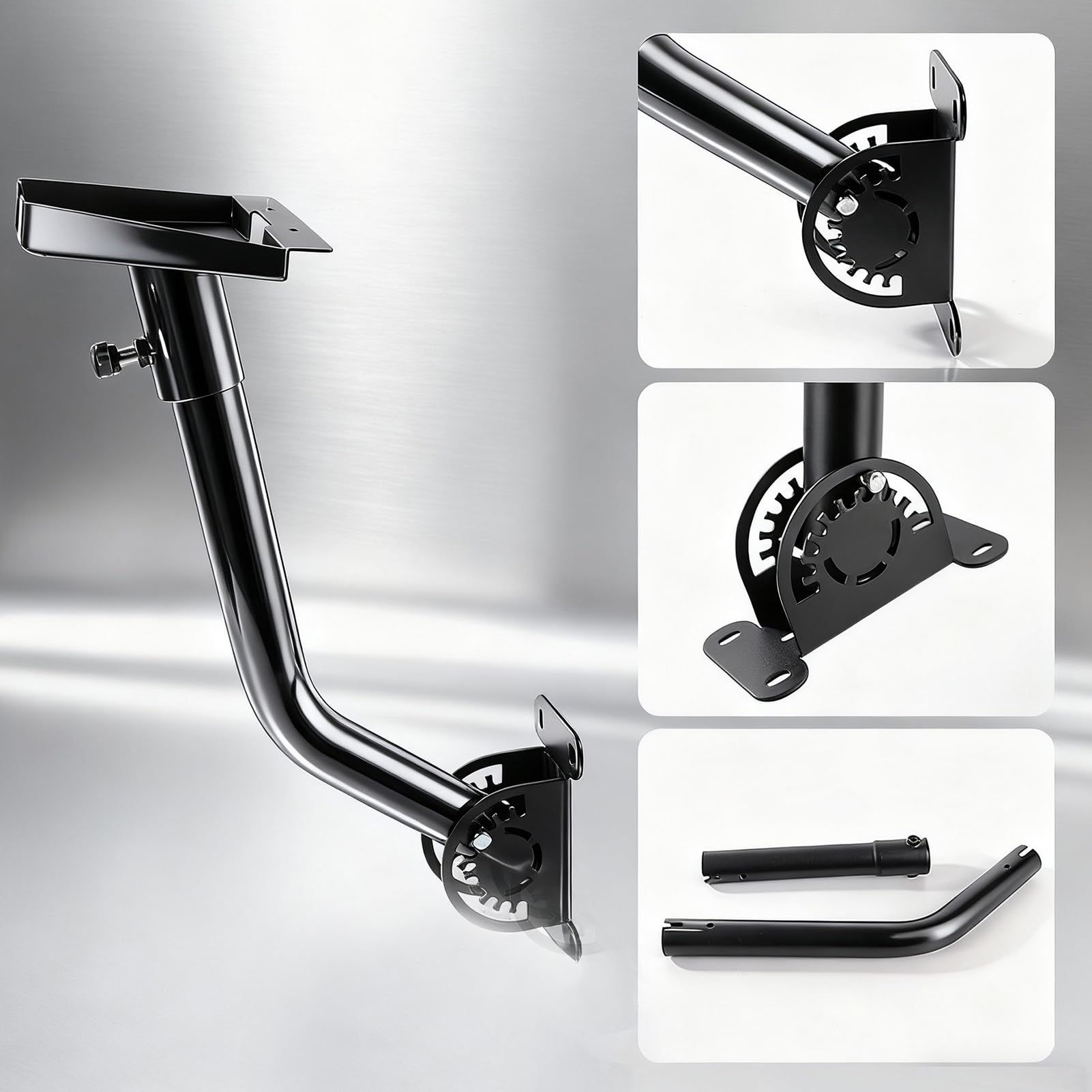 Soporte De Montaje para Antena Exterior De Montaje Metálico Estable | Soporte De Montura Para Antena para Exterior, Viajes, Hogar, Satélite, Pared, Vehículo Recreativo y