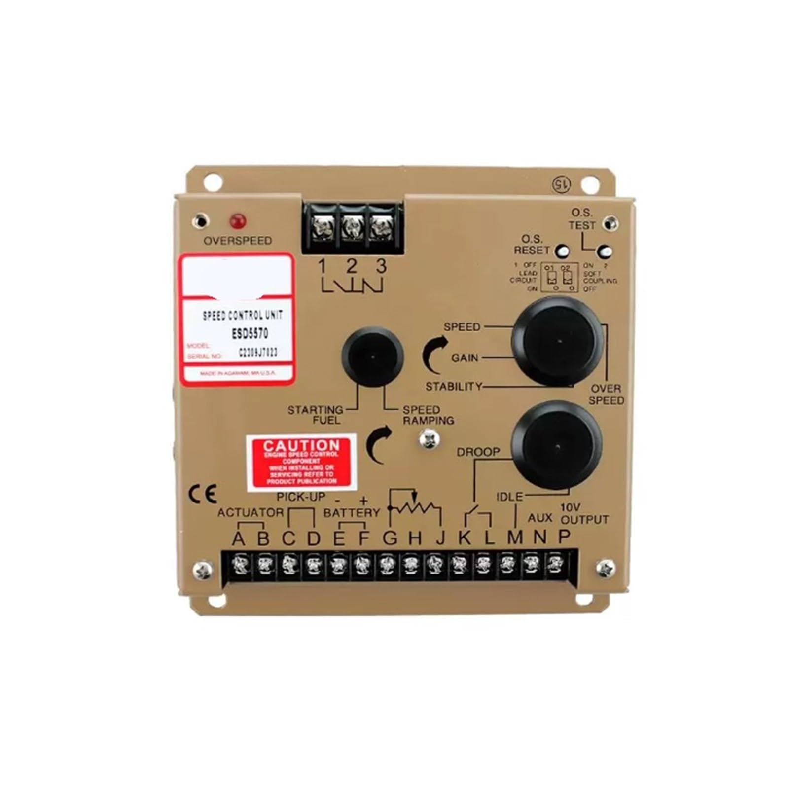 NURUGURE ESD5570 Diesel Generator Electronic Governor Speed Controller Replacement Module for Genset