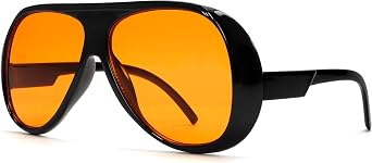 TYA Trendy Aviator Oversized Sunglasses for Women Men | Retro Frame Cute Style Travel Beach Comfortable UV400 Protection