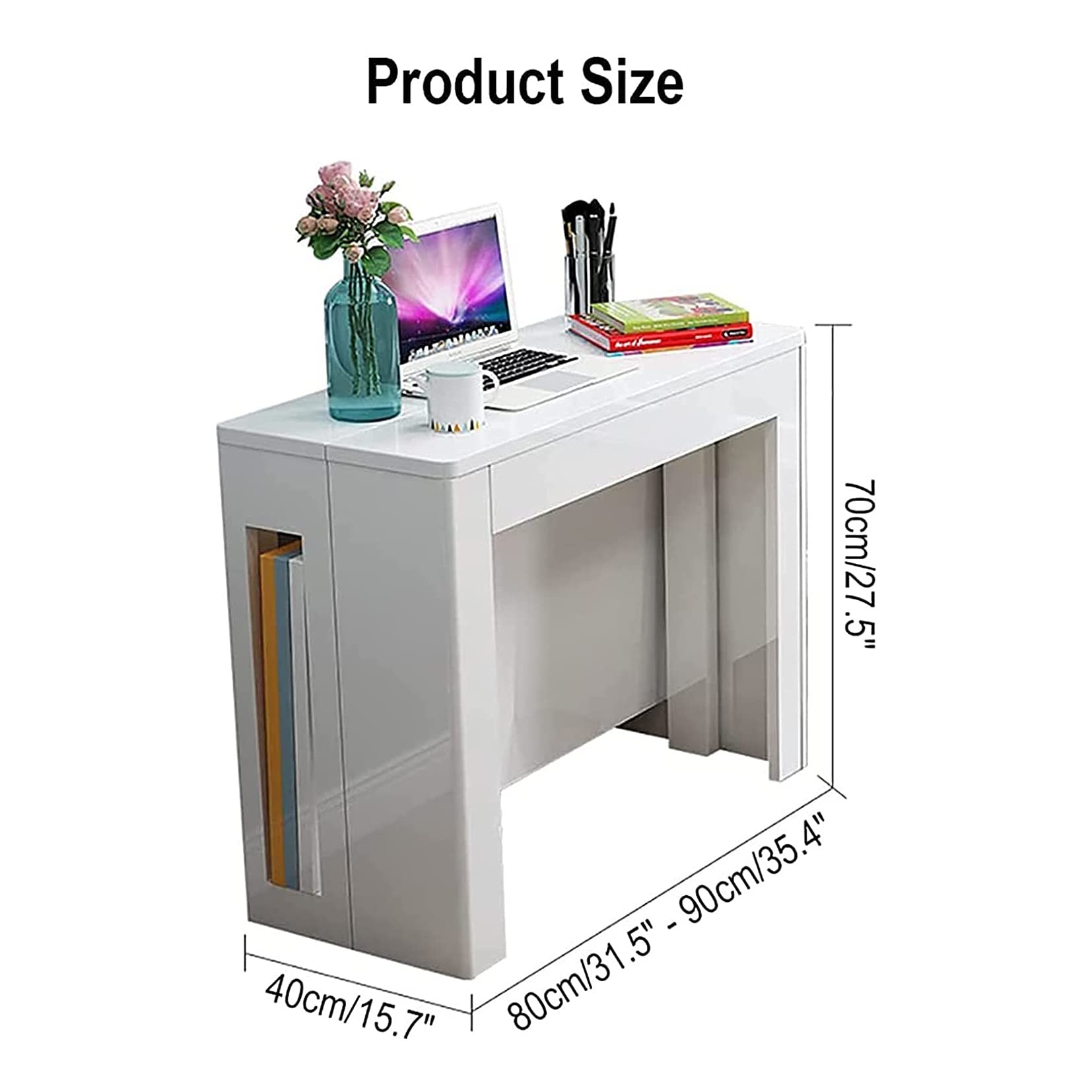 Amazon.com - SGVFG32AF3SSSSSFD 8-Seat Folding Dining Table, White