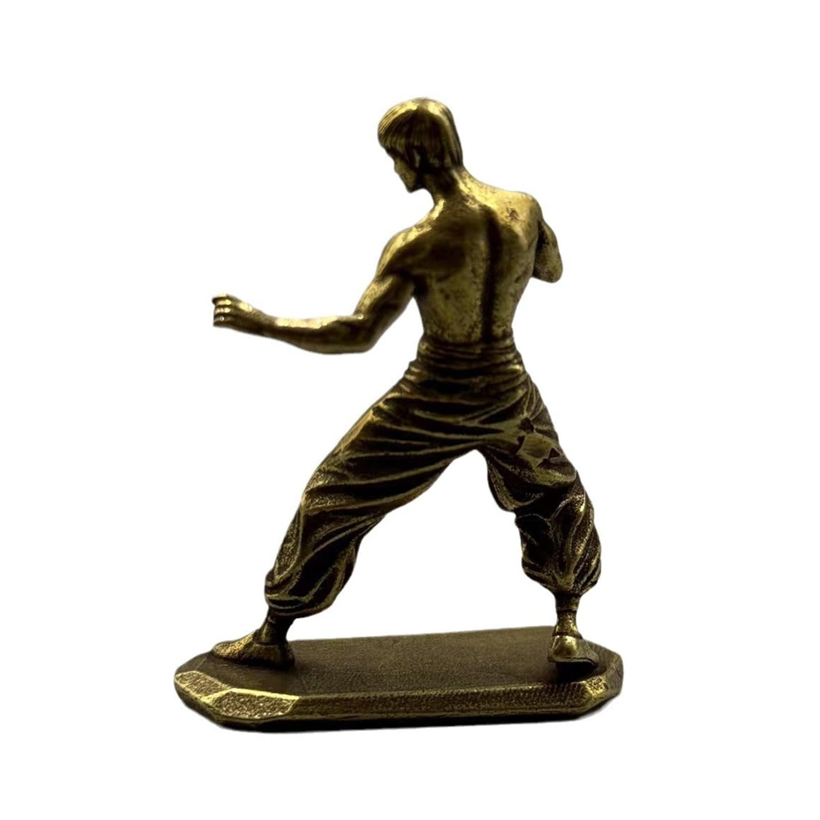 Huolimxun Kung Fu Star Bronze Statue Desktop Decoration Feng Shui Statue Inspirational Gift