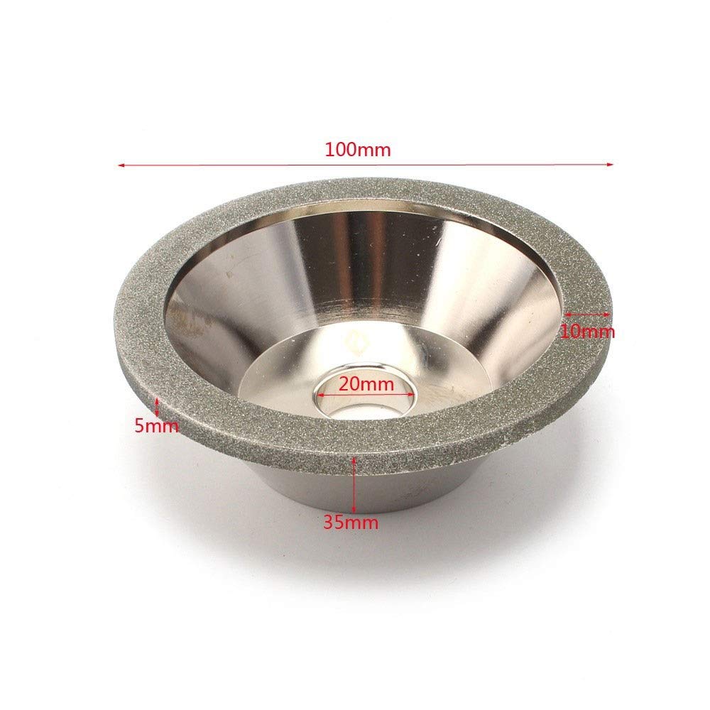 Meule, 1 Pièce de 100 Mm de Galvanoplastie, Meule Diamantée, Cercles de Meulage Pour Fraise En Alliage, Outil D'Affûtage, Accessoires de Meuleuse/A/240 Grit
