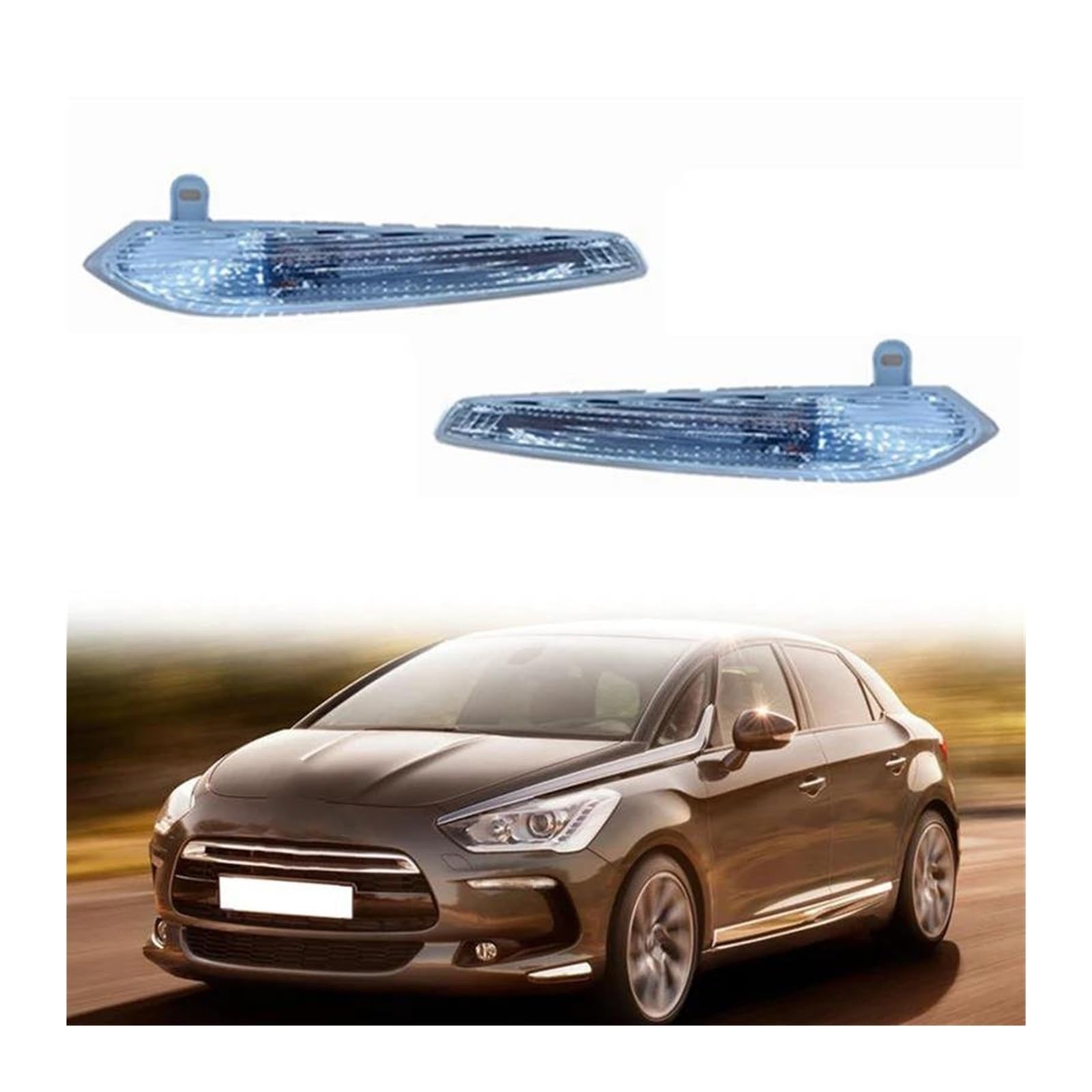 Indicatore direzione Freccia Lampada per Citroen DS5 2013-2017 Auto Anteriore Sinistro Angolo Indicatore Direzione Luci Sequenziali Indicatore Lampada con Lampadine 1 Pz