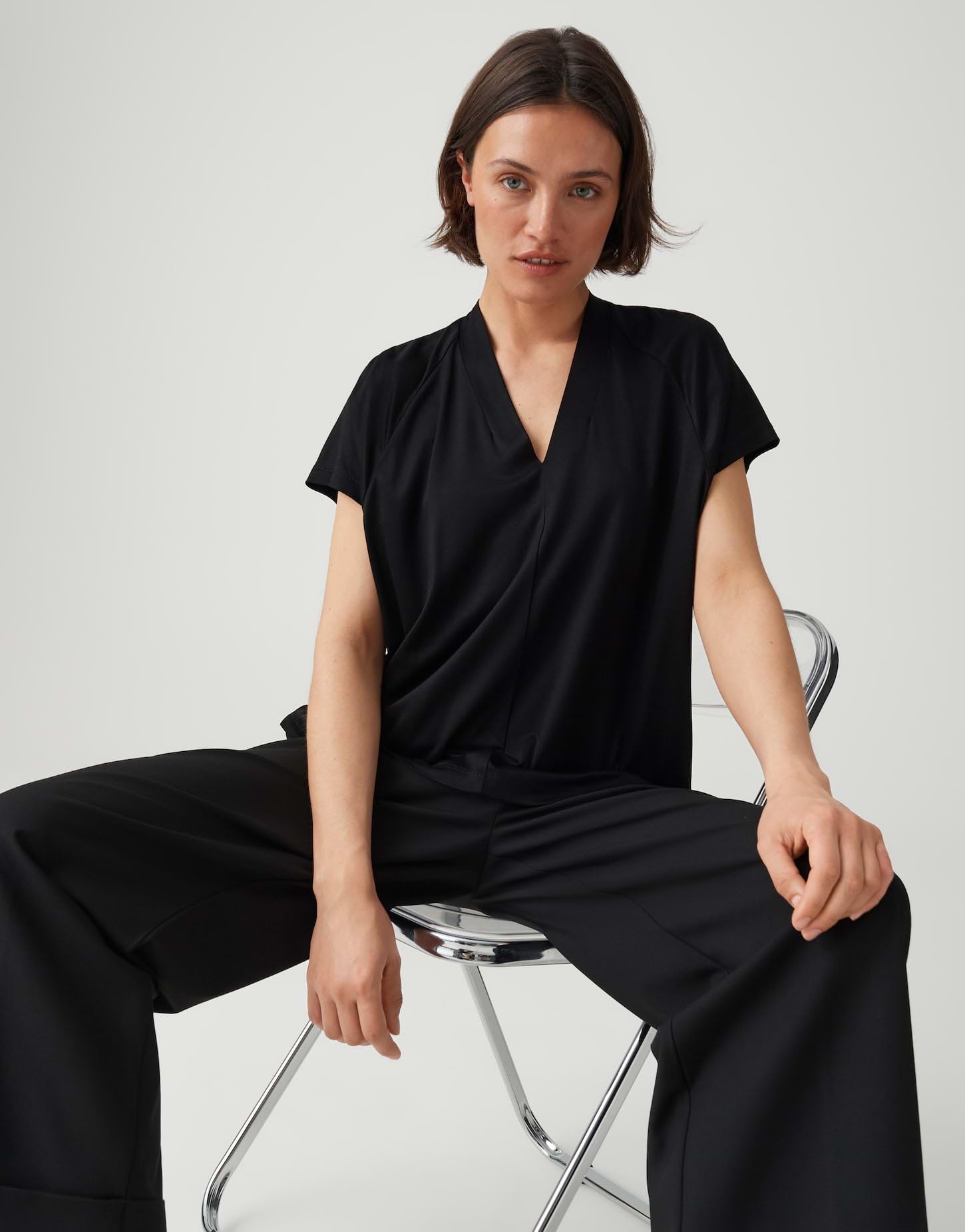 OPUS Damen Kurzarmshirt | Jerseyshirt aus ECOVERO™ Viskose Regular Fit