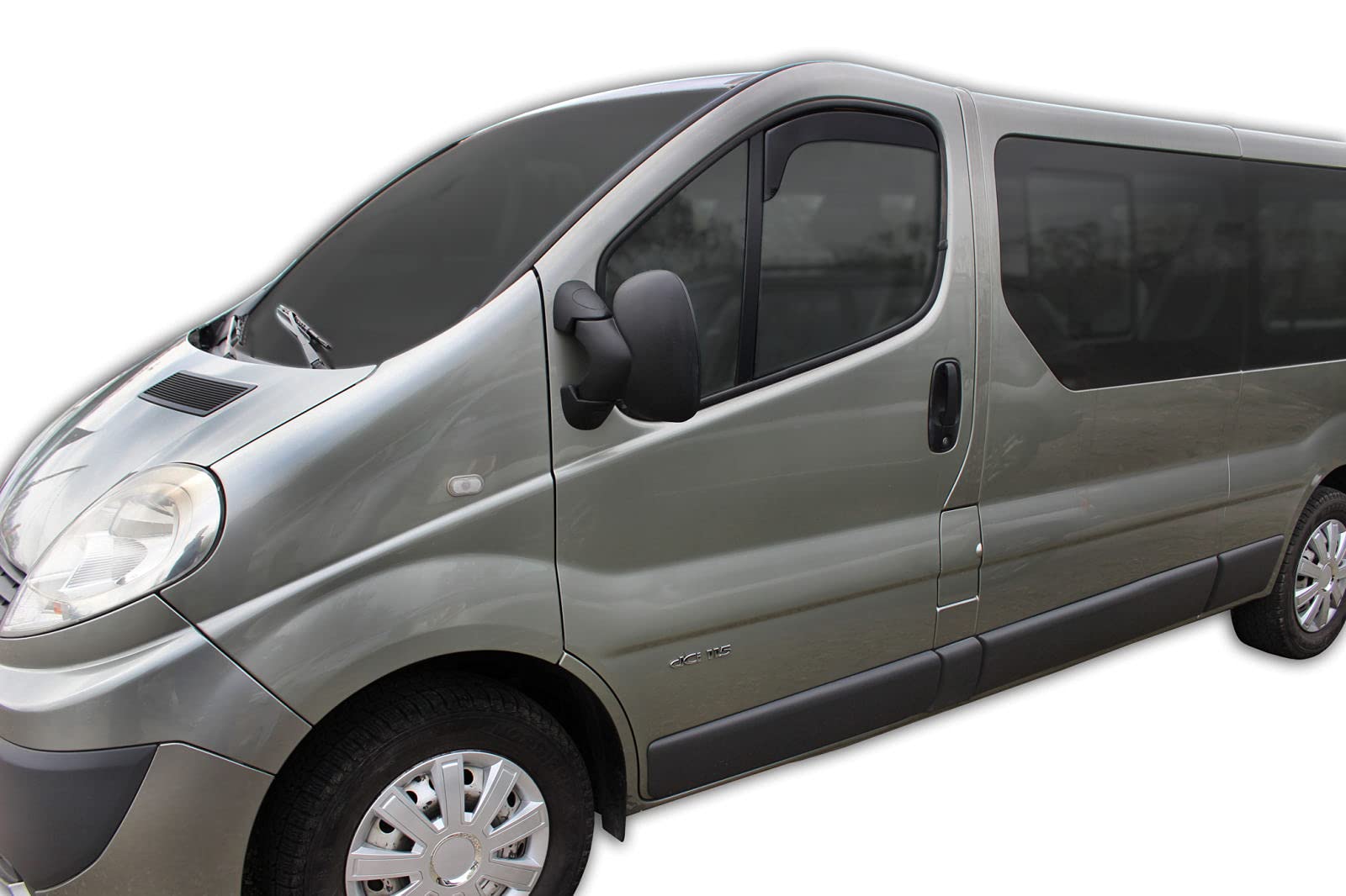 J&J AUTOMOTIVE GD Déflecteurs d'air et de Vent pour Opel Vivaro 2001-2014 2pcs, Teintés, Avant et Arrière, Aérodynamique