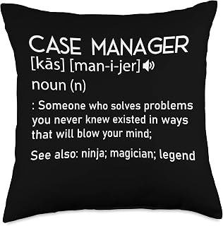 Celebrate Case Managers, Case Manager At Hospital Definition Throw Pillow