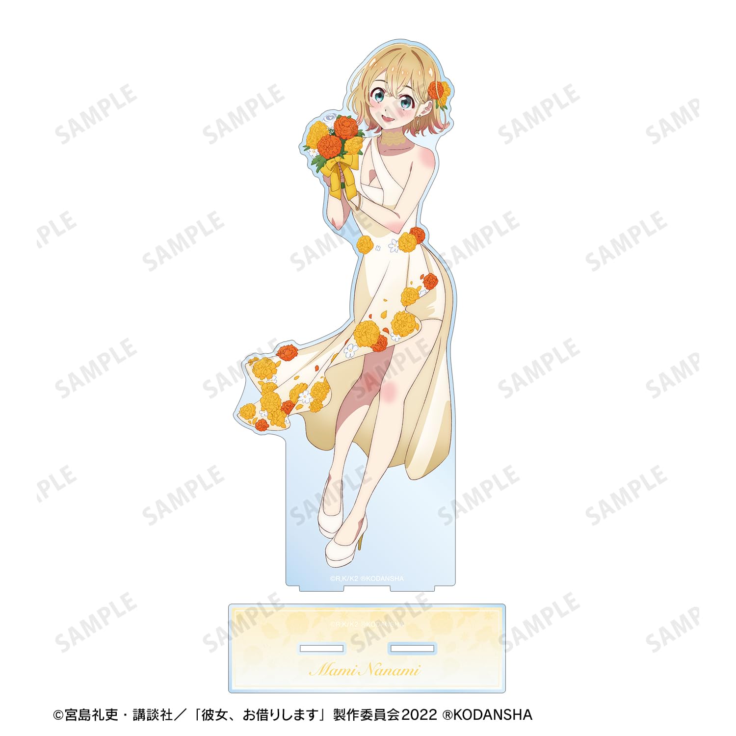 彼女、お借りします　1〜39巻セット イラストボード 七海麻美　 宮島礼吏 彼女、お借りします』描き下ろしB2タペストリー ドレスVer. 七海