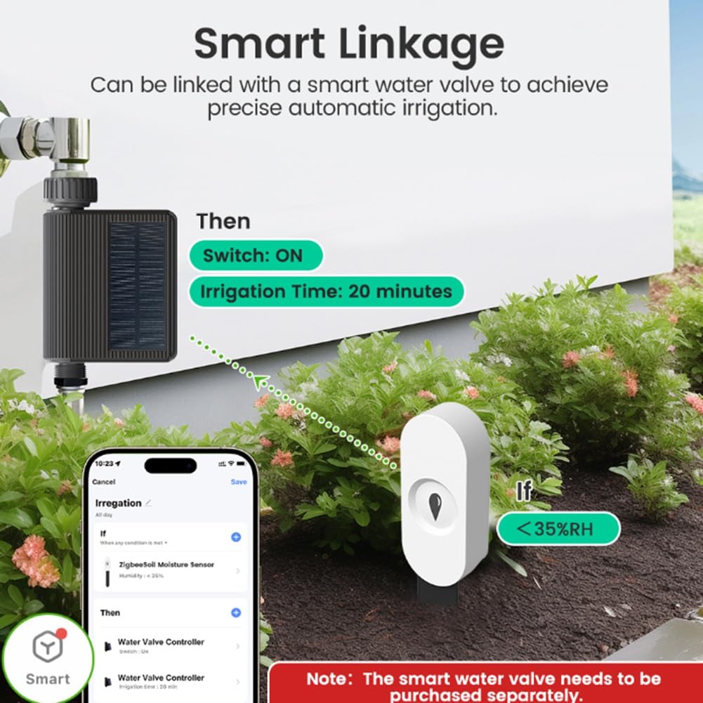 Tuya Zigbee inteligentny tester podłogowy, wilgotność, temperatura, czujnik wilgotności z aplikacją na telefon komórkowy, monitor w czasie rzeczywistym, Home Garden
