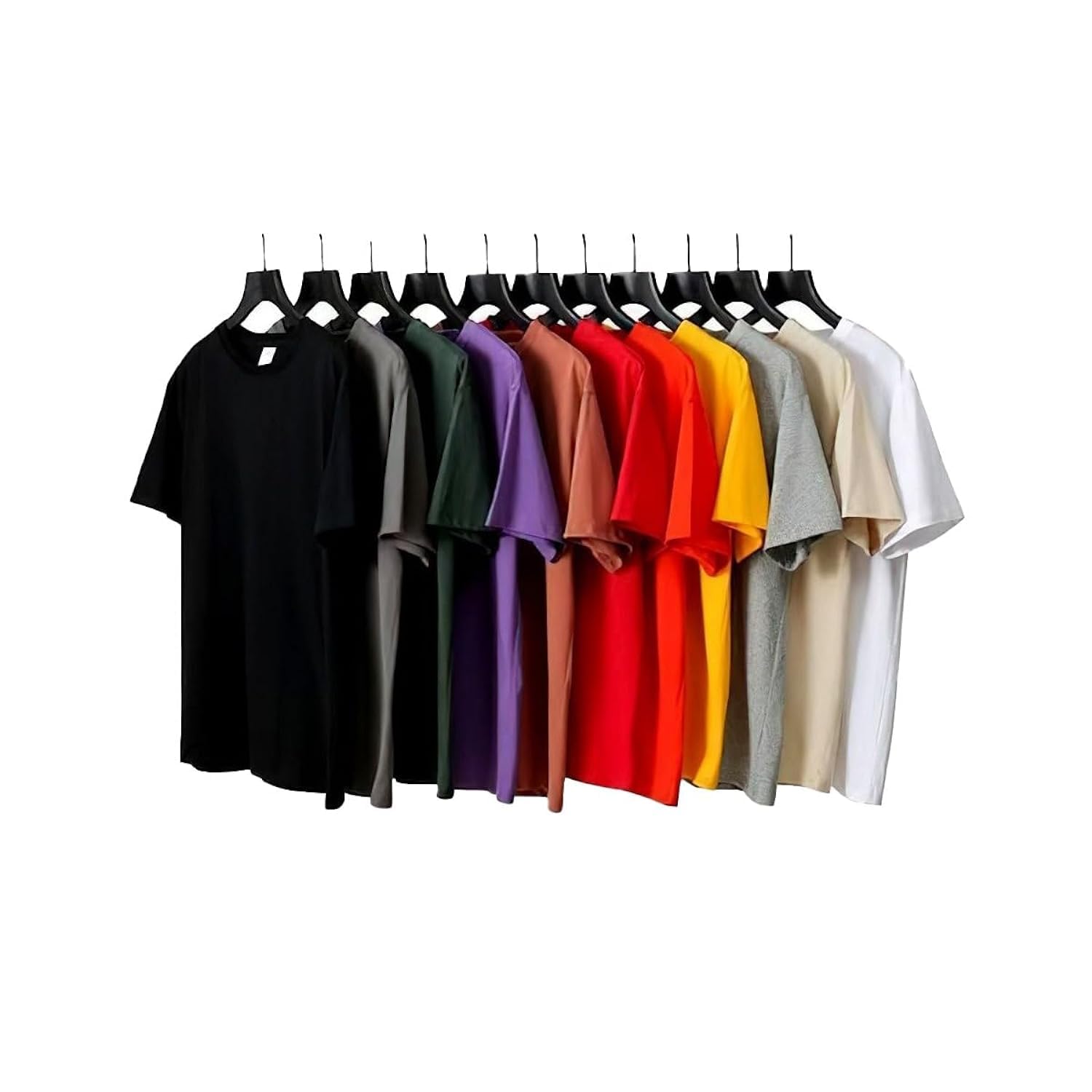 Generic5 Different Color Solid T-shirt - 100% cotton