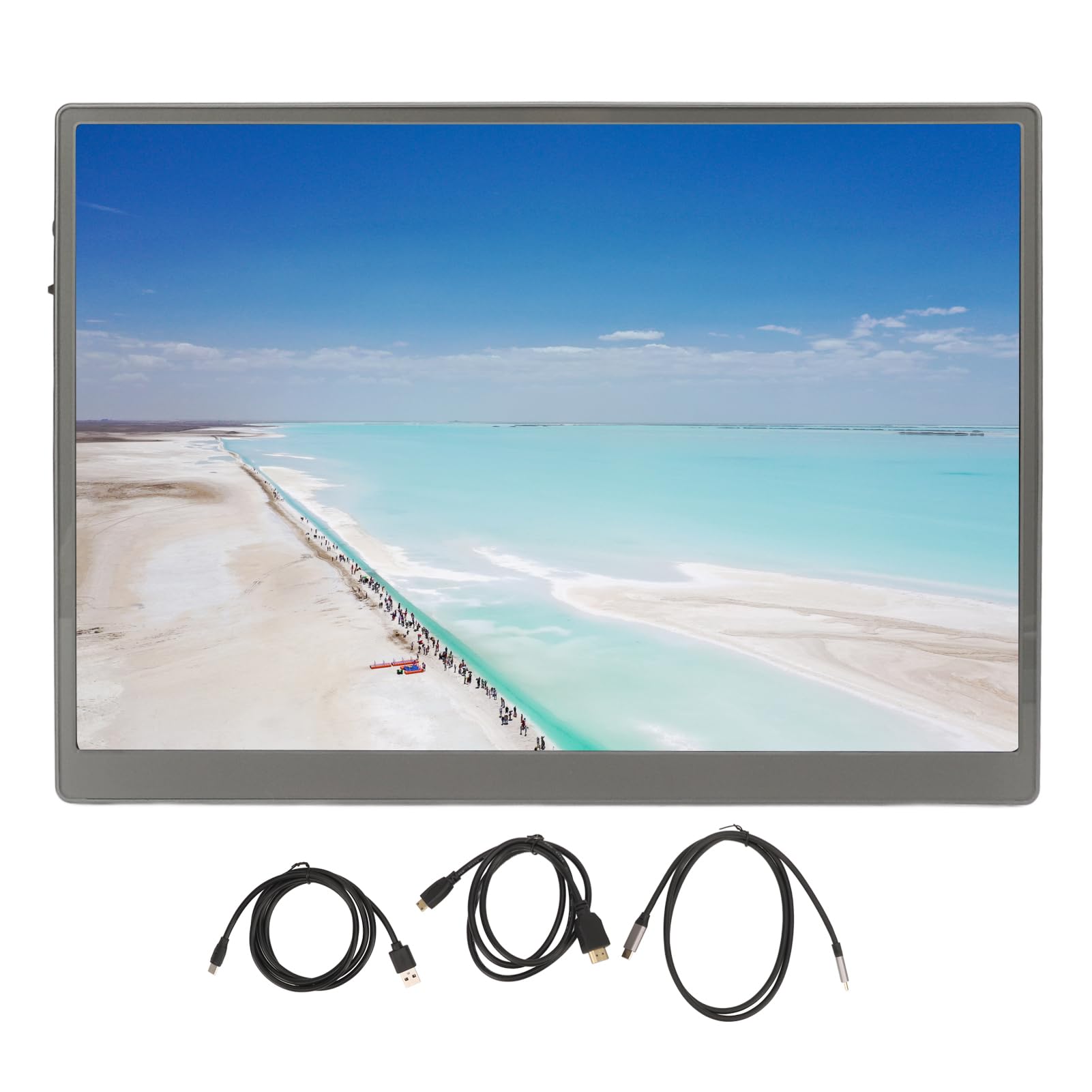 Przenośny Monitor do Gier 60 Hz, 10,5 Cala 1920x1280 HDR Eye Care Ultracienki Wyświetlacz IPS z Dwoma Głośnikami, Zewnętrzny Drugi Ekran do Laptopa PC Telefon do Konsoli Xbox na