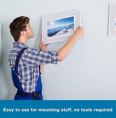 Miniatura 5 de Cierre de doble bloqueo de 1 x 2 pulgadas, 8 unidades, cinta entrelazable resellable resistente, soporte EZ Pass, bloqueo de gancho adhesivo, cinta