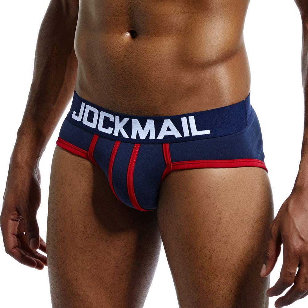 QUNPIU Men Athletic Underwear Jockstrap Brief Gay Men Underwear Boxer Shorts Breathable Super Soft Comfort Trunk Panties