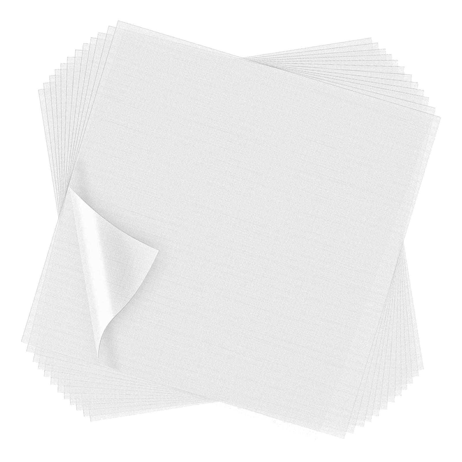 Gazechimp 100 Sheets Embroidery Topping Film Precut Transparent Wash Away Stabilizer Embroidery Topper for Embroidery Machine Quilting Hand Sewing, 8 x 8 Inch