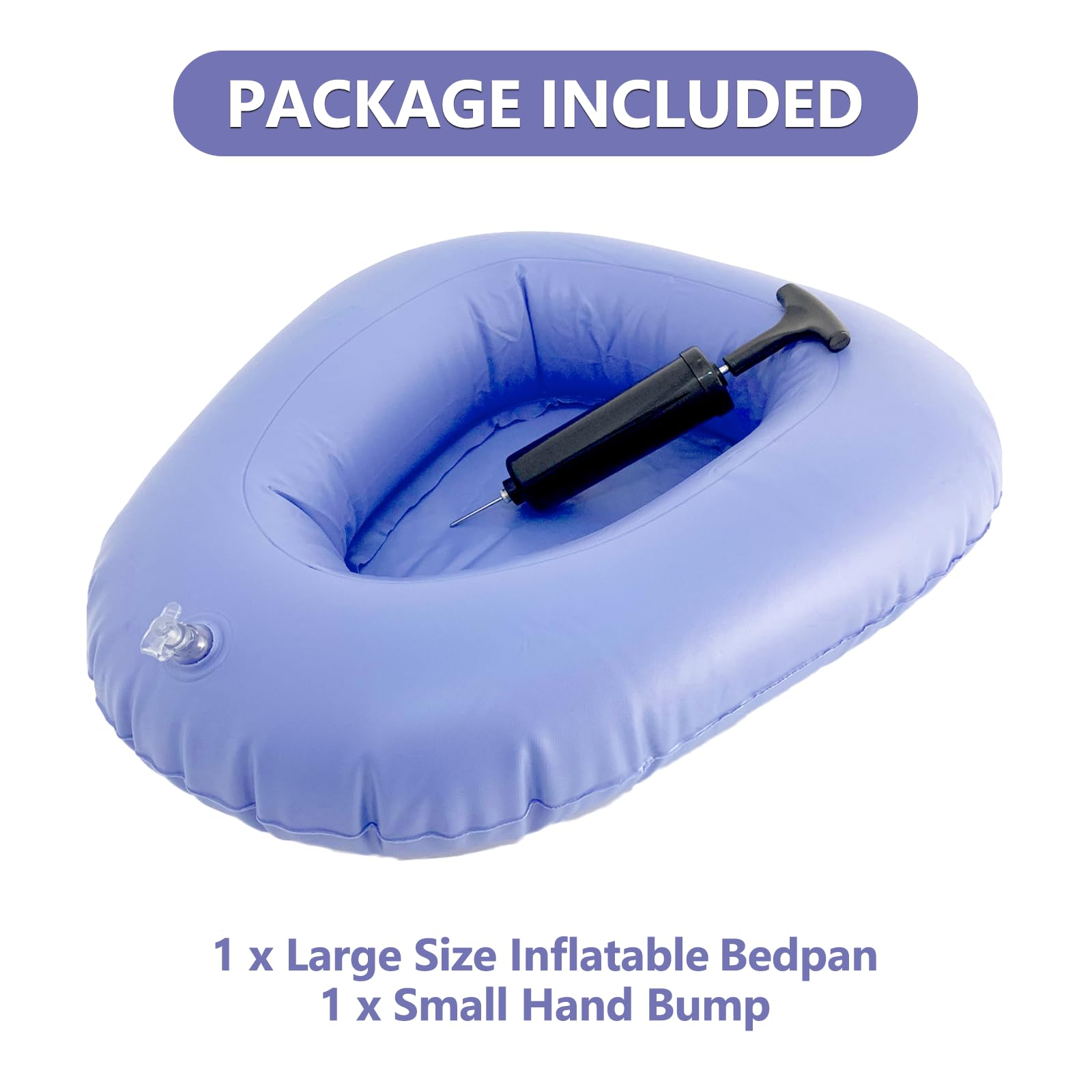 Inflatable Bedpan - Potty for Elderly & Disabled -6 Inflatable Bedpan - Potty for Elderly & Disabled -6