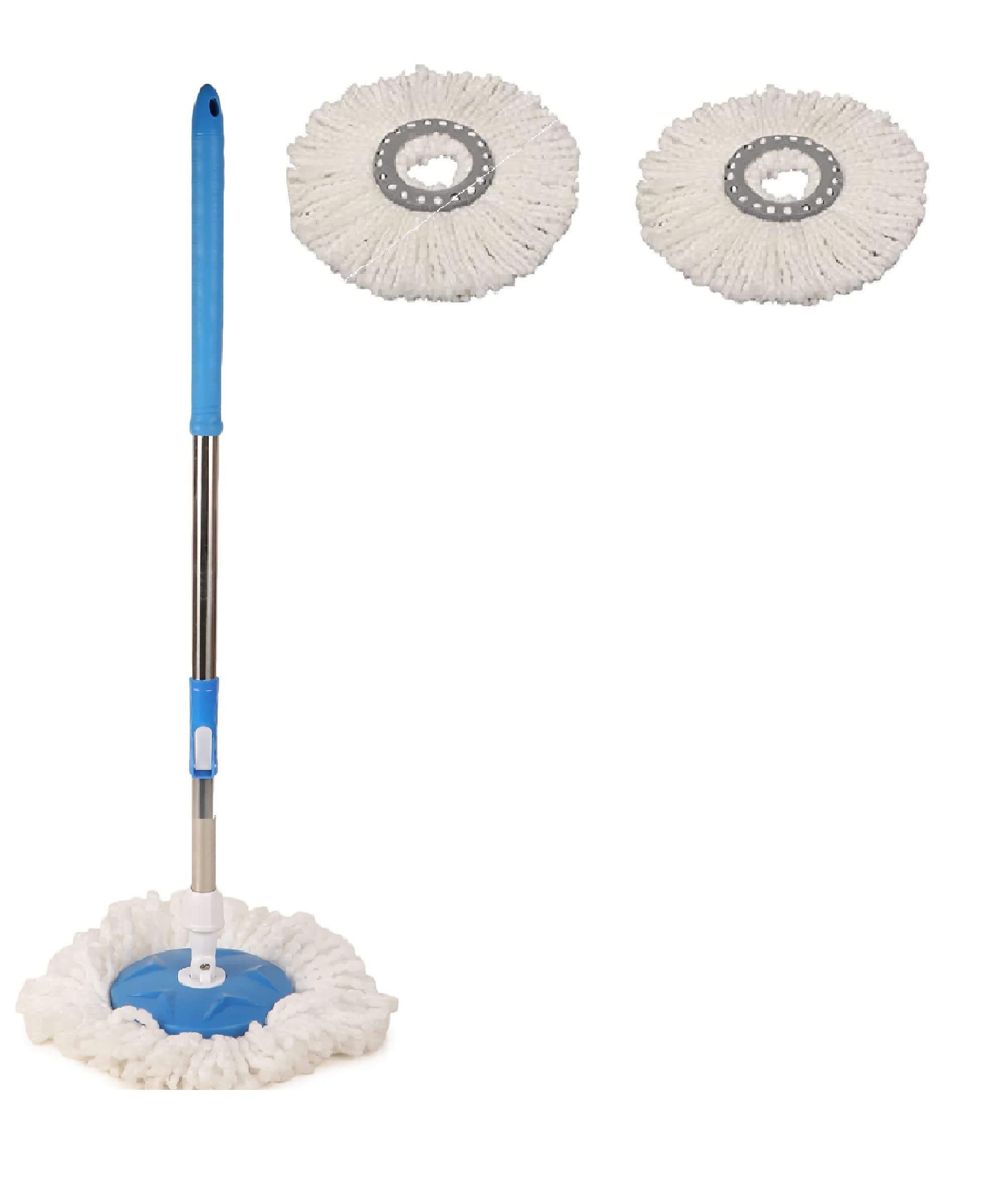 Liba Enterprises Spin Mop Extendable Handle Stainless Steel Rod .with Replacement Mop 2 Refill . Spin Mop Rod with Adjustable Height That’s Makes Cleaning Easy. (B0BL6K2QFD) Amazon Price History, Amazon Price Tracker