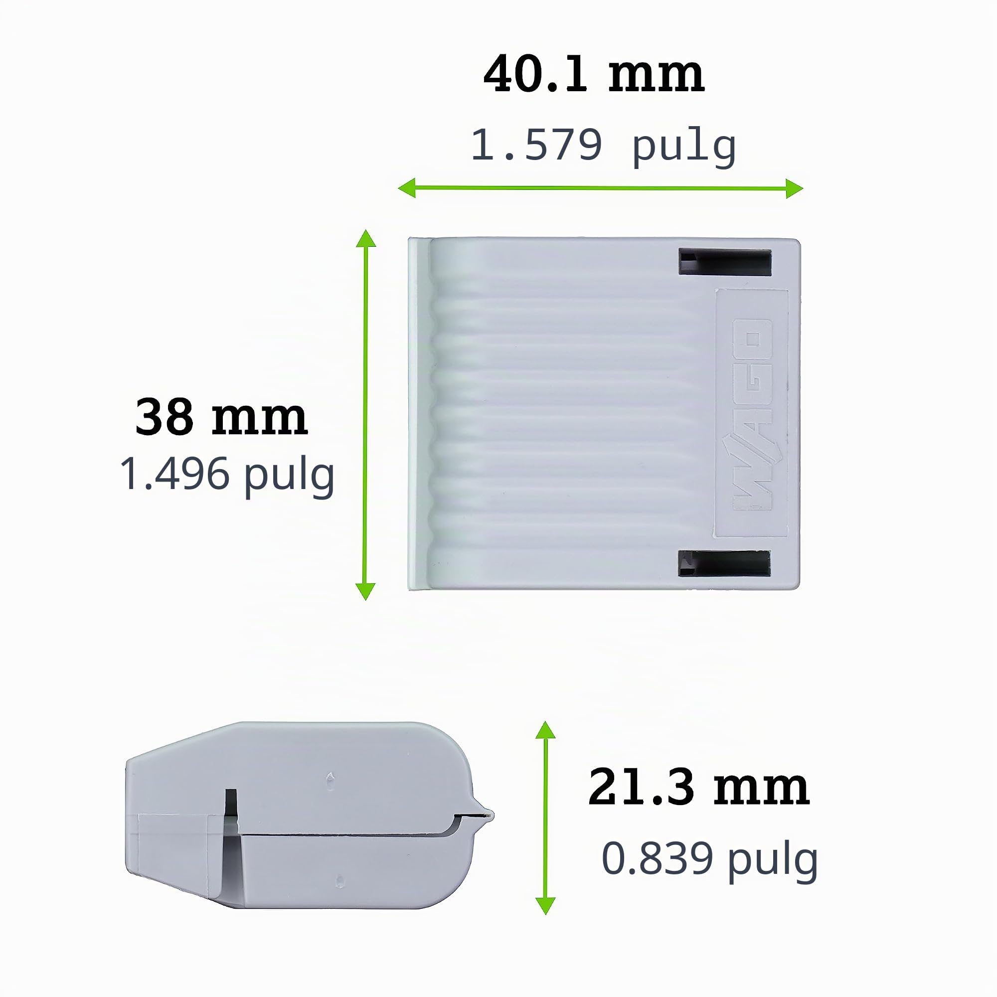 WAGO Gelbox, Caja de gel, para empalmar cables, con gel, Serie 221, máx. 6 mm² conectores, sin empalme, Tamaño 1, gris, 207-1431 (4 pcs)
