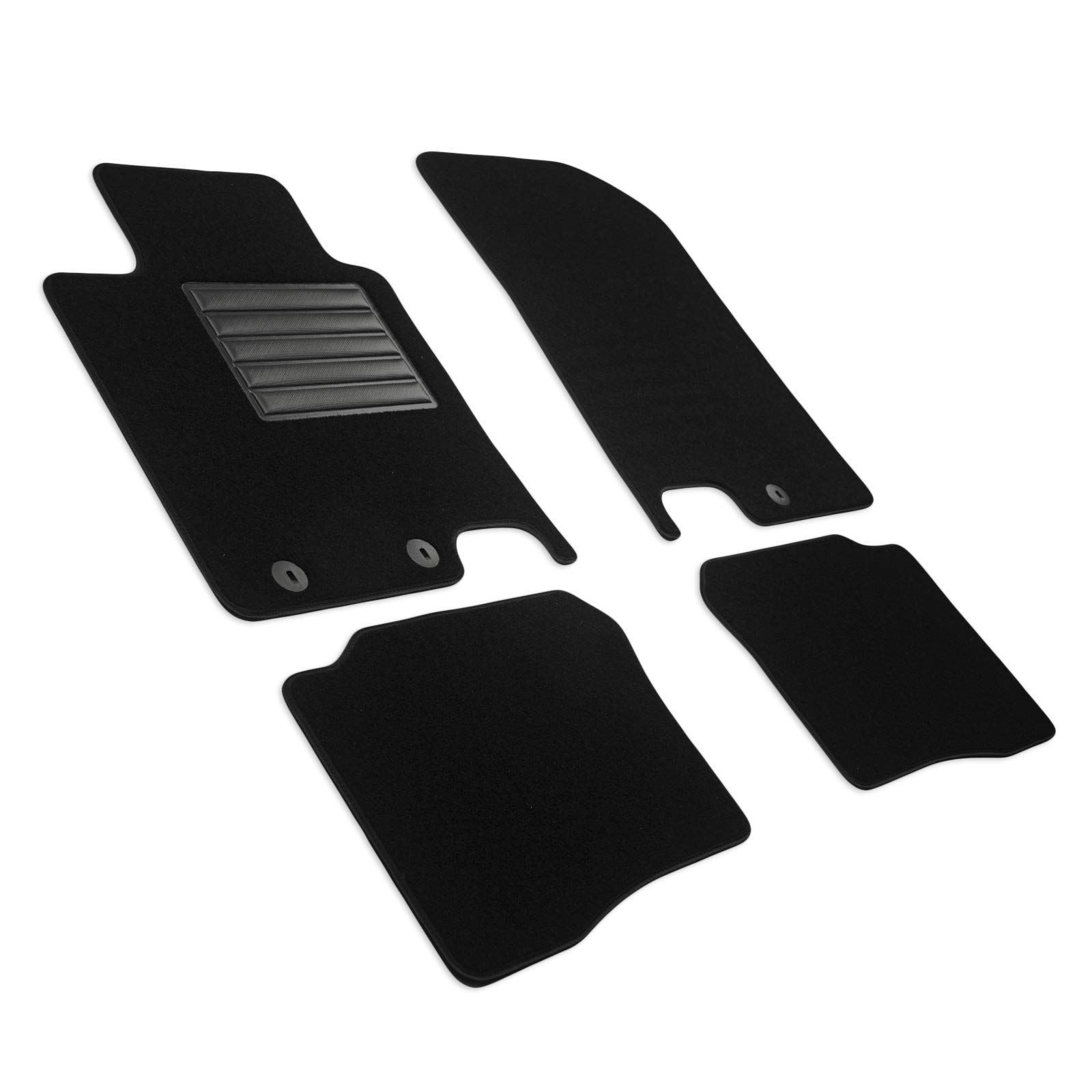 MDM SP-8058 Velour Car Mat Suitable for Hyundai i20 (GB) 12.2018>10.2020, Black