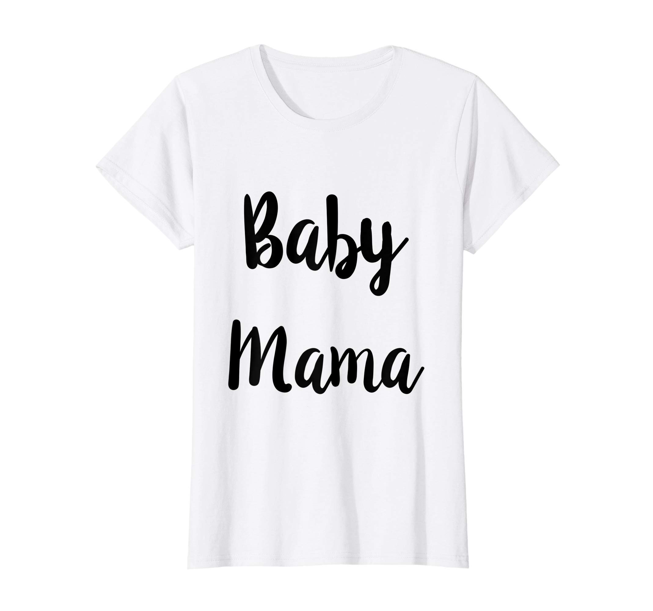 Womens Baby Mama Shirt & Baby Daddy Matching Tees For Parents To Be T-Shirt