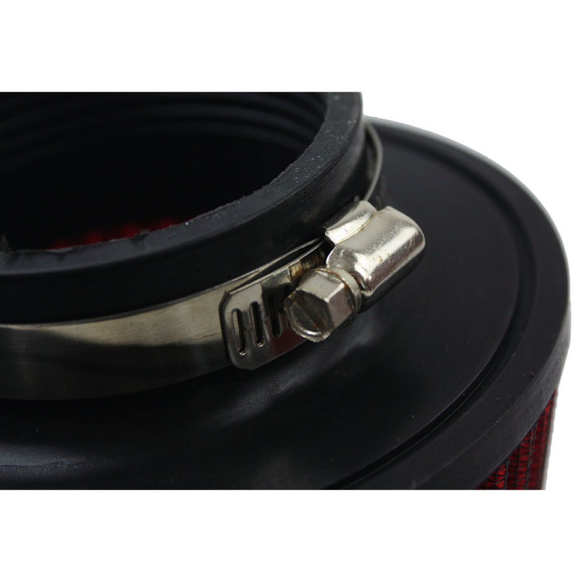 MASO Filtro dell'aria dell'automobile universale Performance Filtro dell'aria ROSSO Per 76mm 3" Kit aspirazione induzione (39093)