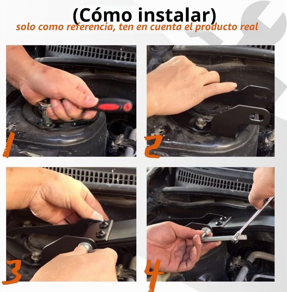 JINGLING para Mustang MK6 2.3L I4 5.0L V8 Barra de puntal superior delantera Soporte de puntal superior Soporte de torre STB Barra Estabilizadora 1 pieza