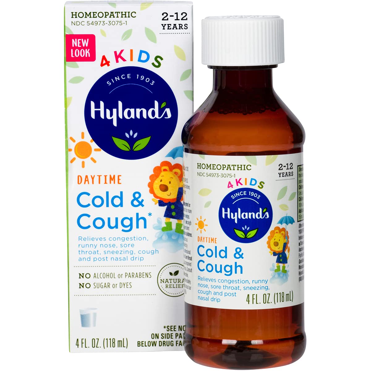Hyland's Cold and Cough 4 Kids, Cough Syrup Medicine for Kids