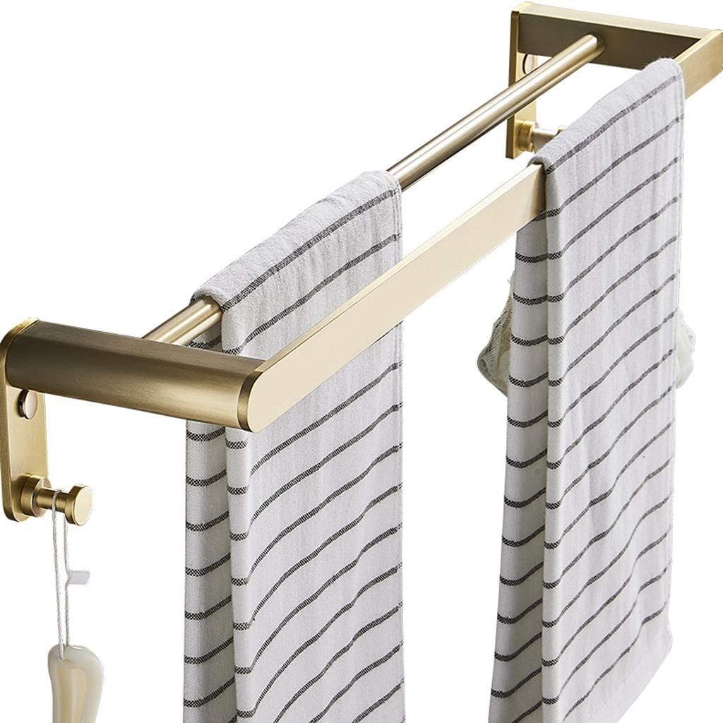 Toallero de pared de 60 cm ideal para organizar baños pequeños y cocinas de piso