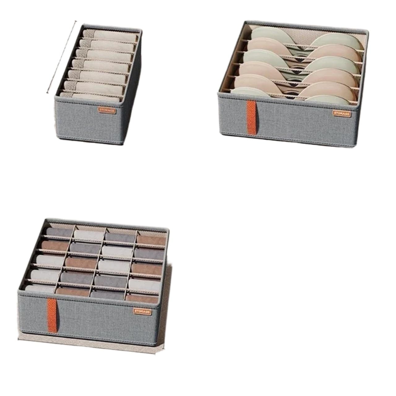 Tiroir d'armoire de chambre à coucher, organisateur sous-vêtements, chaussettes, soutien-gorge, boîtes rangement for vêtements, garde-robe, pantalons Pour Ranger Sous-VèTements(3PCS-SET2)